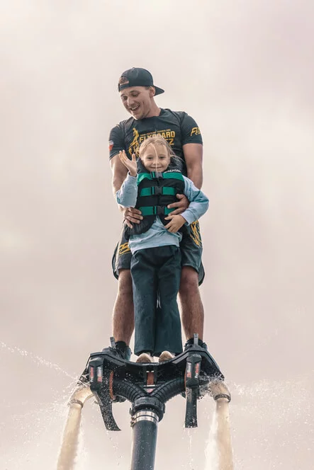 Tandemový flyboarding s mistrem ČR