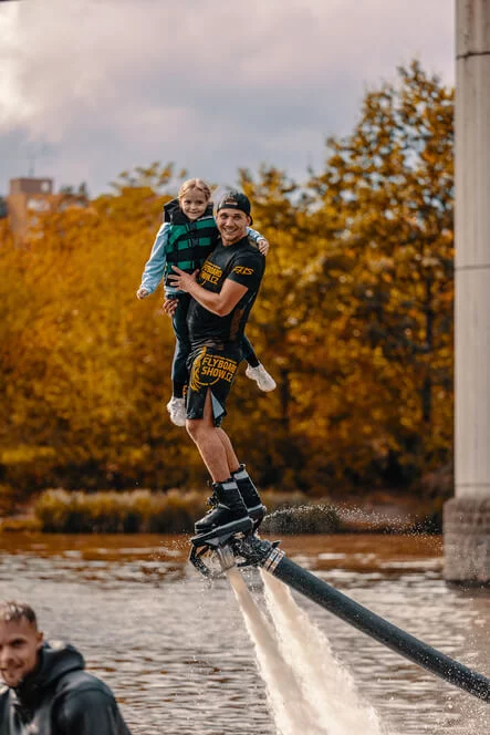 Tandemový flyboarding s mistrem ČR