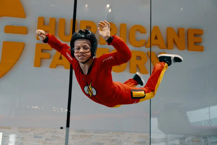 Indoor skydiving junior + video ZDARMA